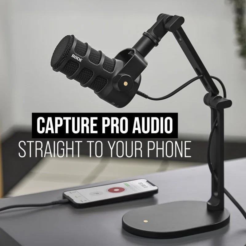 RØDE Podmic USB Versatile Dynamic Broadcast Microphone with XLR and USB Connectivity for Podcasting, Streaming, Gaming