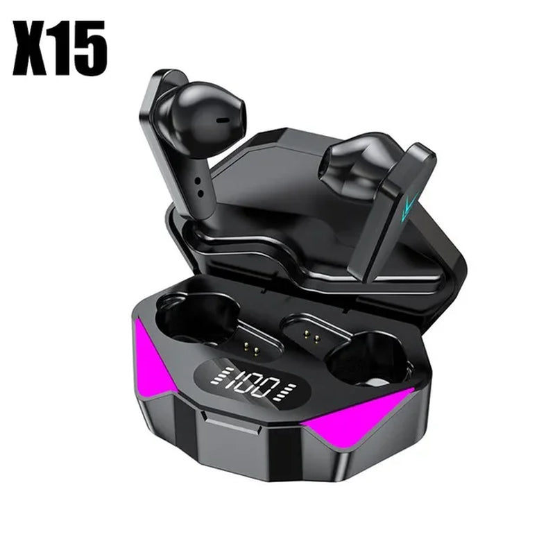 X15 TWS Wireless Earphone 5.3 Bluetooth Headphone 65Ms Low Latency Earbud Esport Gaming Headset Gamer with Mic for Xiaomi Iphone